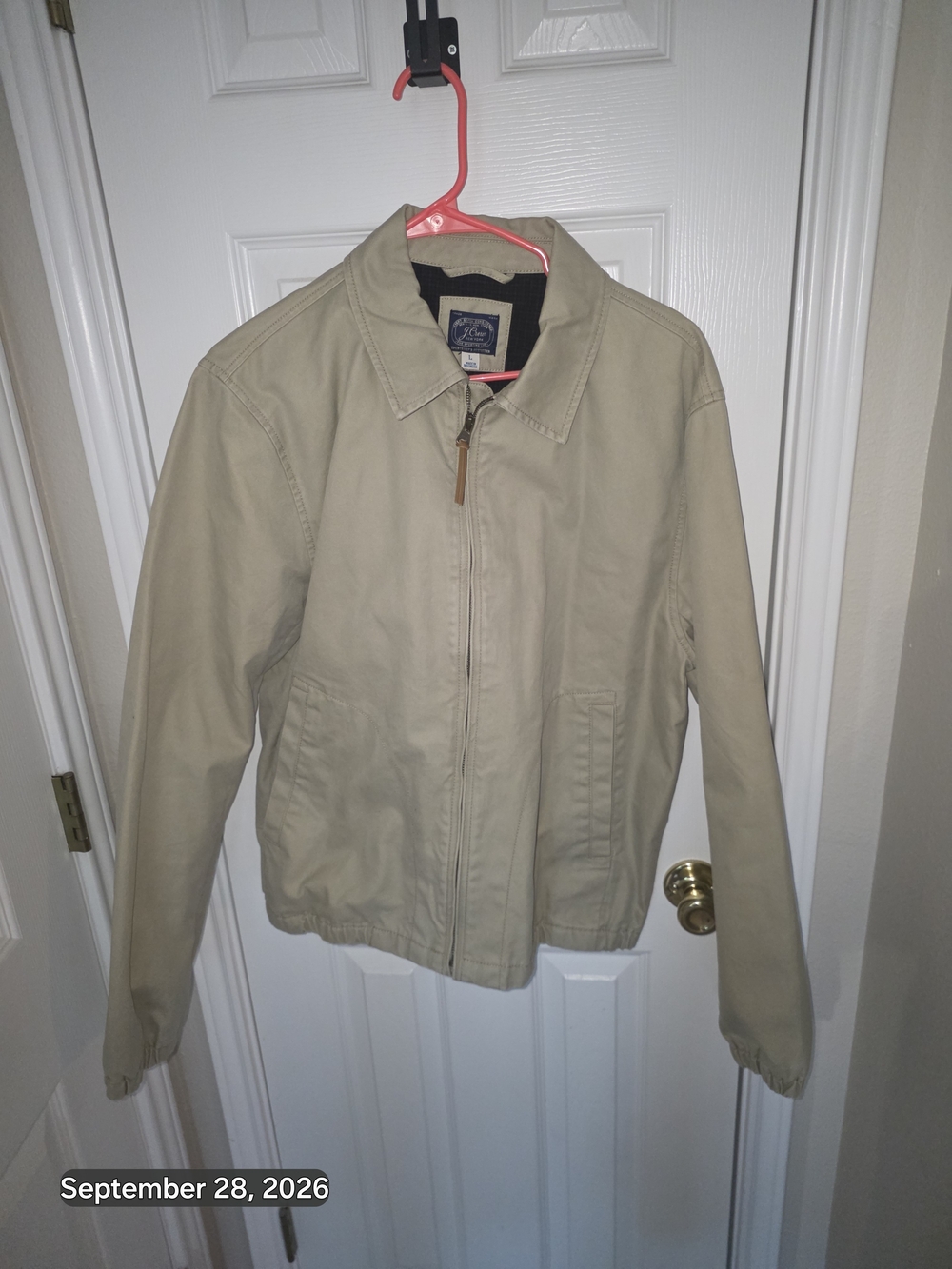 J. Crew Lightweight Zip-Front Jacket in Khaki